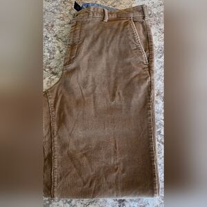 Izod Classic Men's Brown Corduroy Pants Straight Leg 38x32